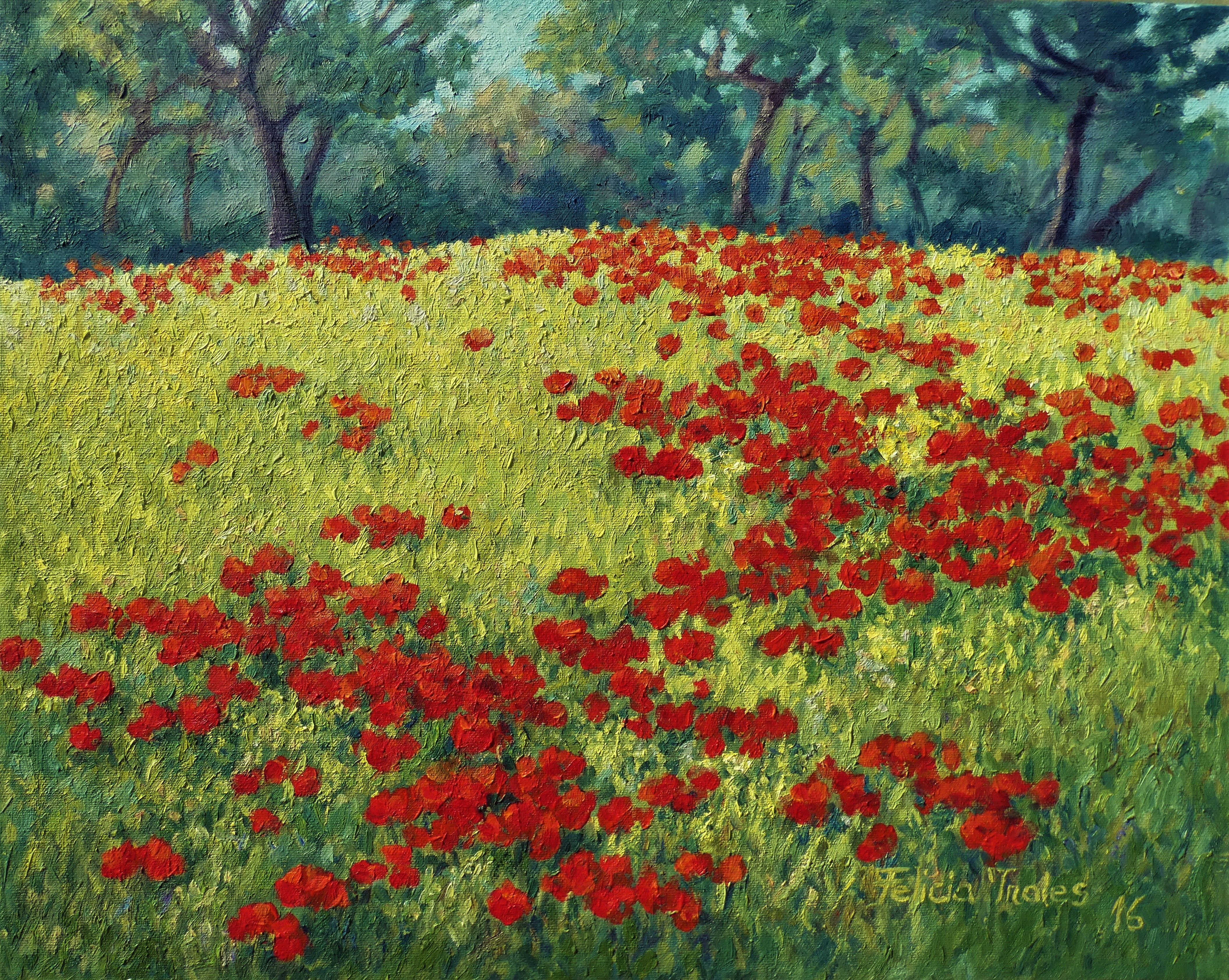 Felicia Trales, Landscape with poppies Felicia Trales, Landscape with poppies