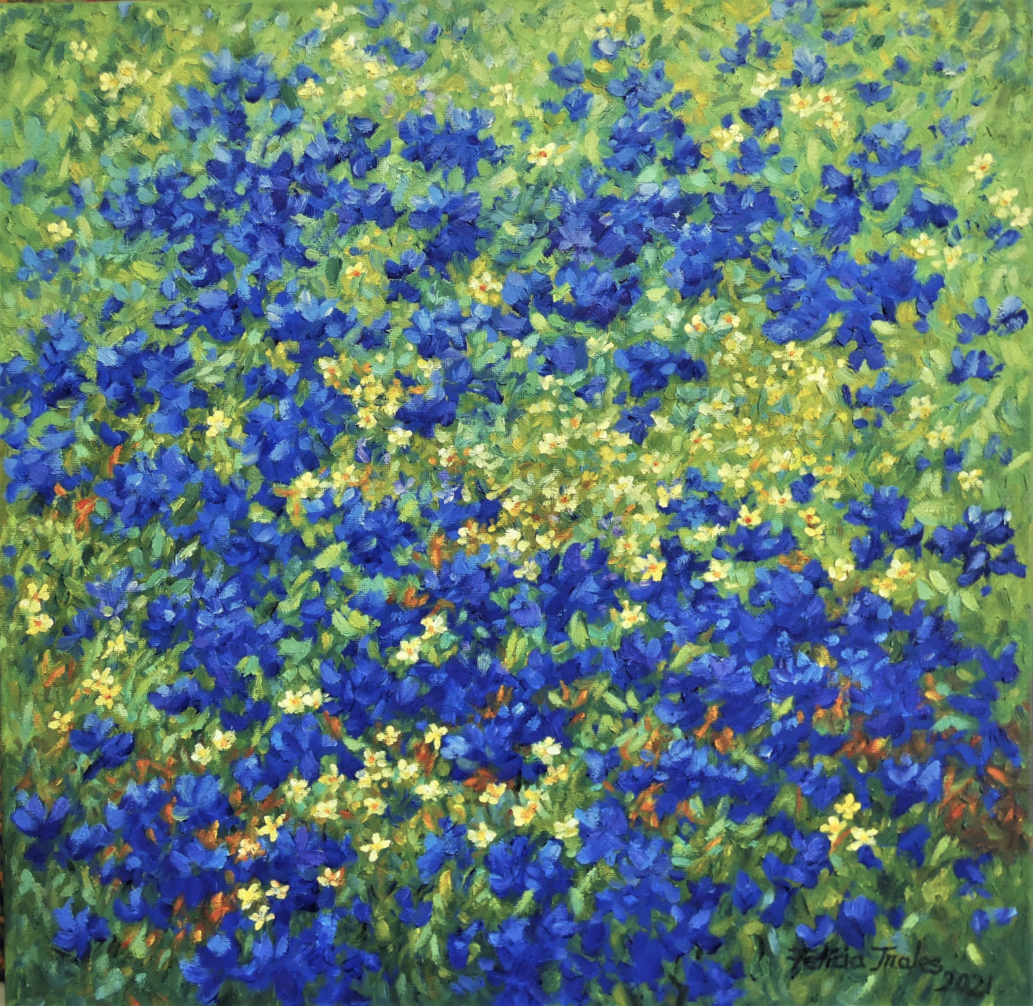 Felicia Trales, Blue flowers Felicia Trales, Blue flowers