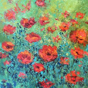 Painting, Field of poppies, Filomena Booth