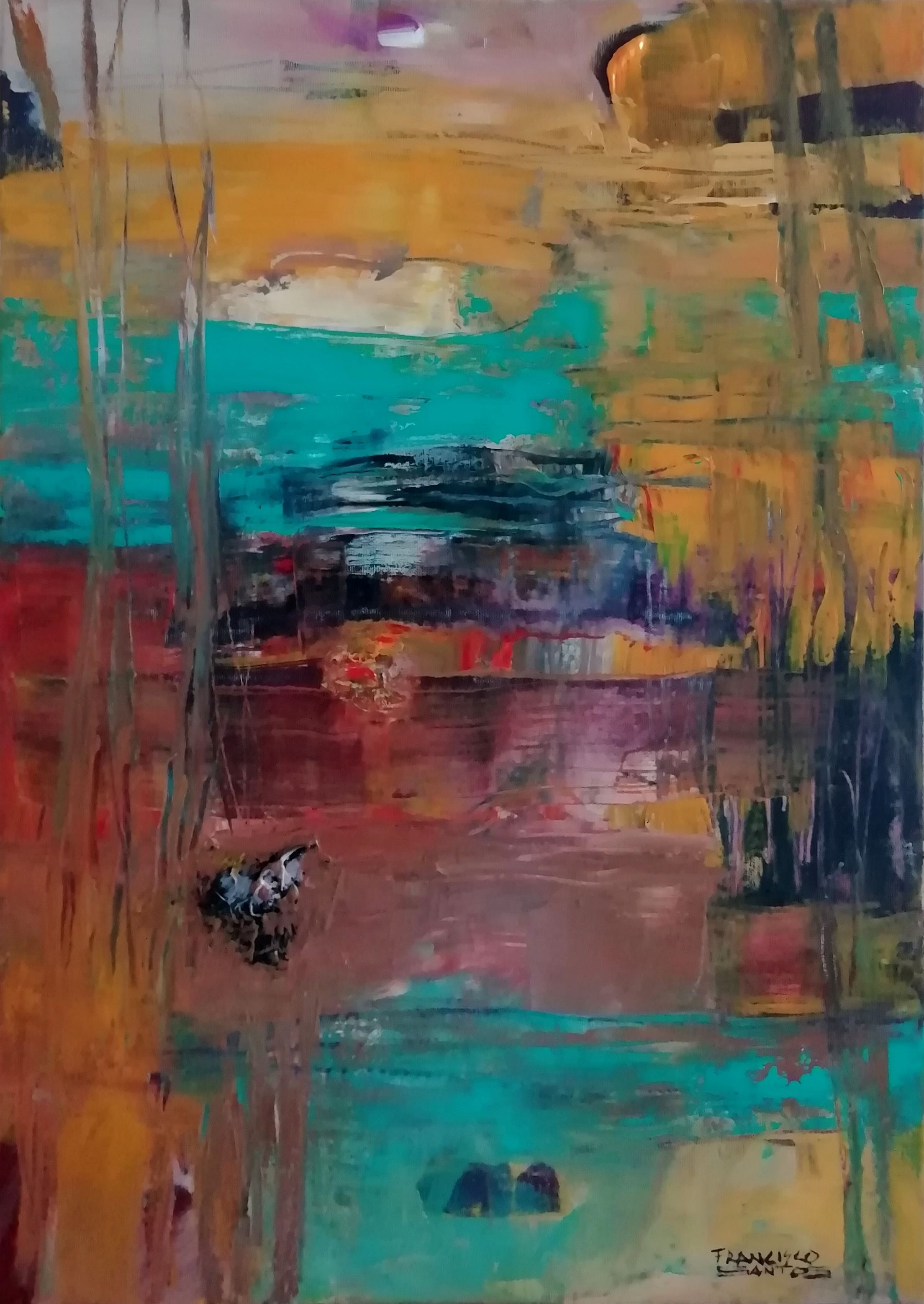 Francisco Santos, Abstract landscape 2 Francisco Santos, Abstract landscape 2