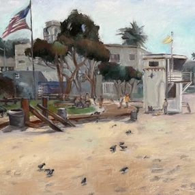 Painting, Main Beach at Laguna, Grace Diehl