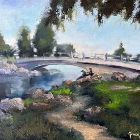 Painting, Tranquil Moment, William R. Mason Regional Park, Grace Diehl