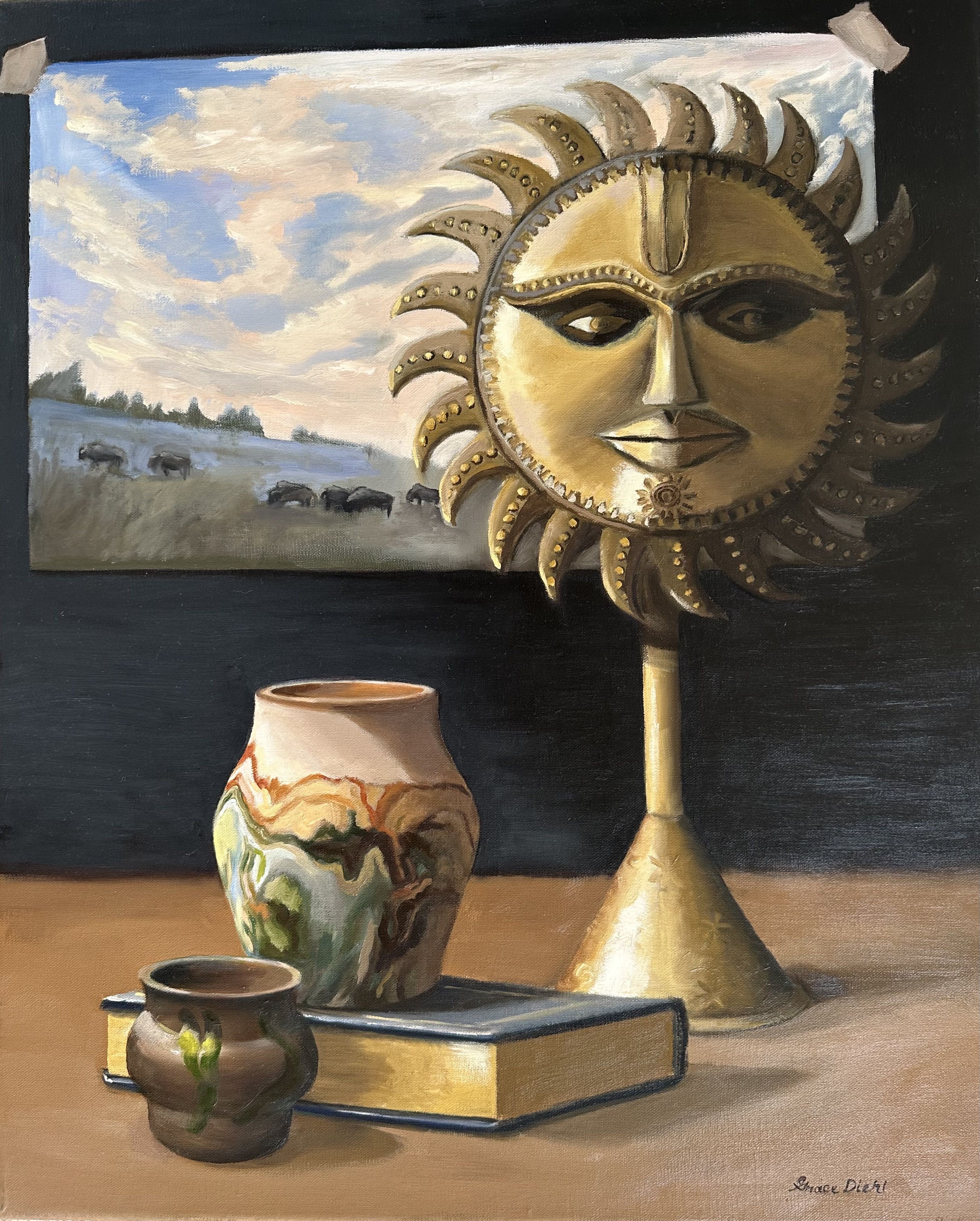 Grace Diehl, Buffalo in the Sunshine: A Western Still Life Grace Diehl, Buffalo in the Sunshine: A Western Still Life