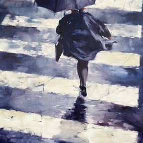 Gemälde, Rainy city, Igor Shulman