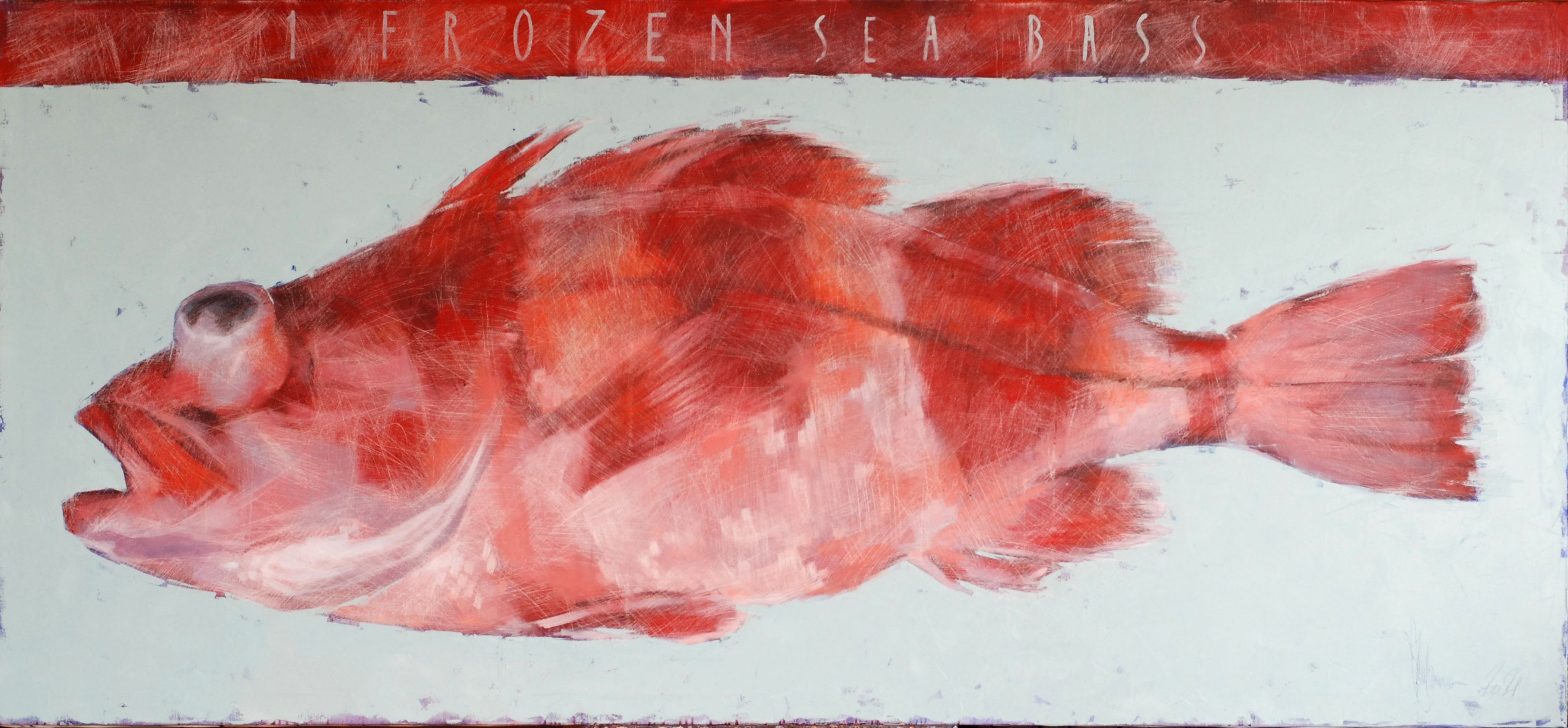 Igor Shulman, 1 frozen sea bass. Igor Shulman, 1 frozen sea bass.