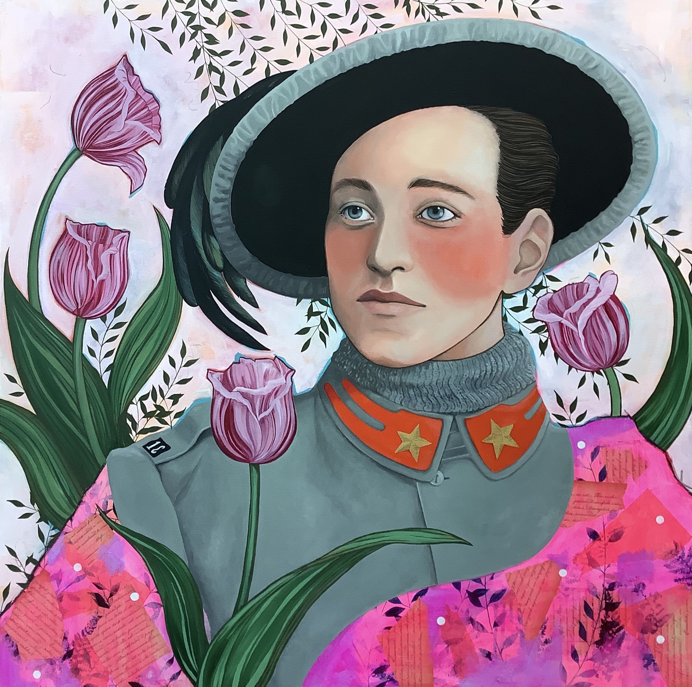 Irene Raspollini, Portrait of an unknown Bersagliere Irene Raspollini, Portrait of an unknown Bersagliere