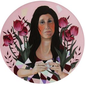 Painting, Domestic marathon, Irene Raspollini