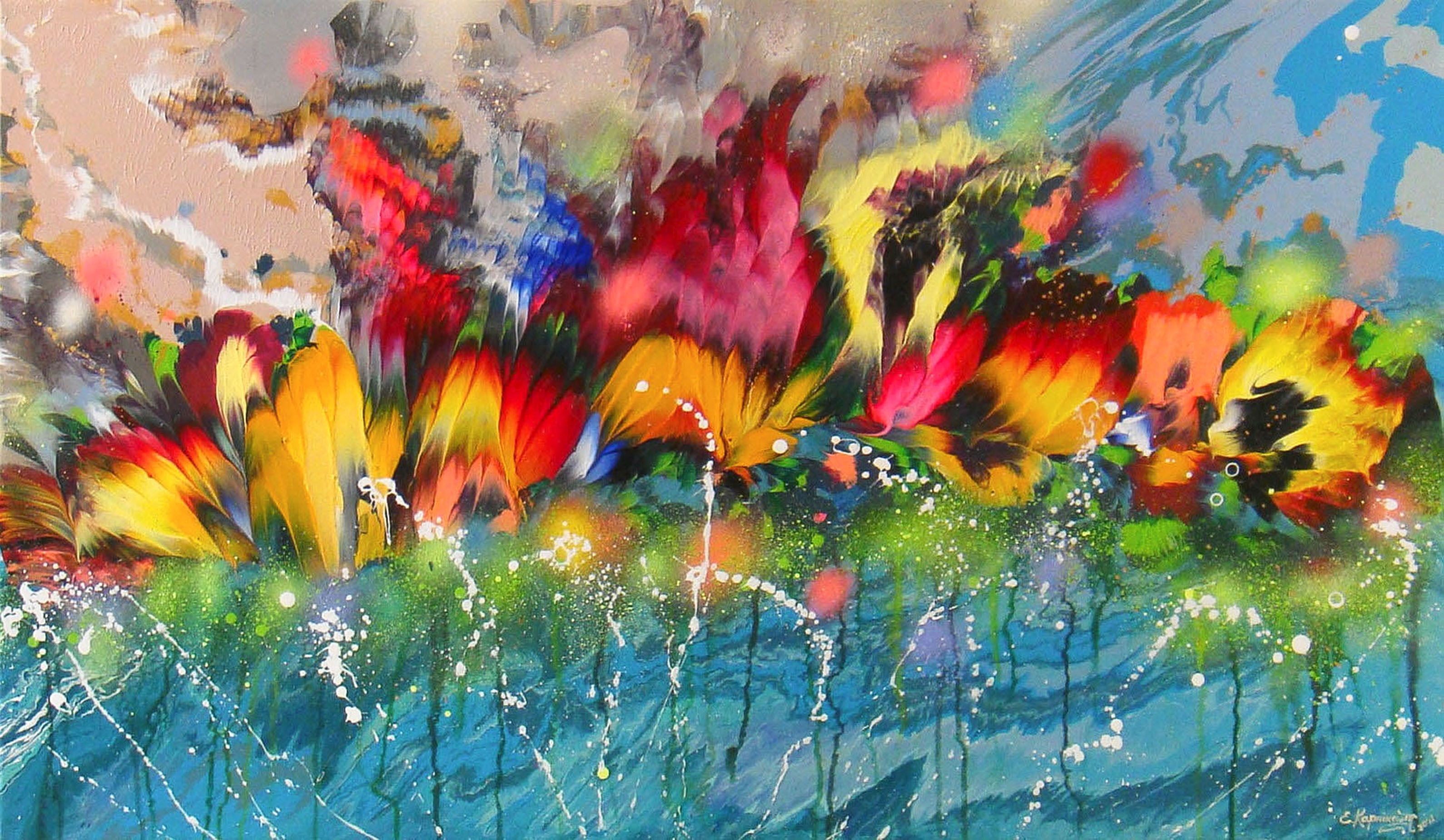 Irini Karpikioti, Flowers in water Irini Karpikioti, Flowers in water