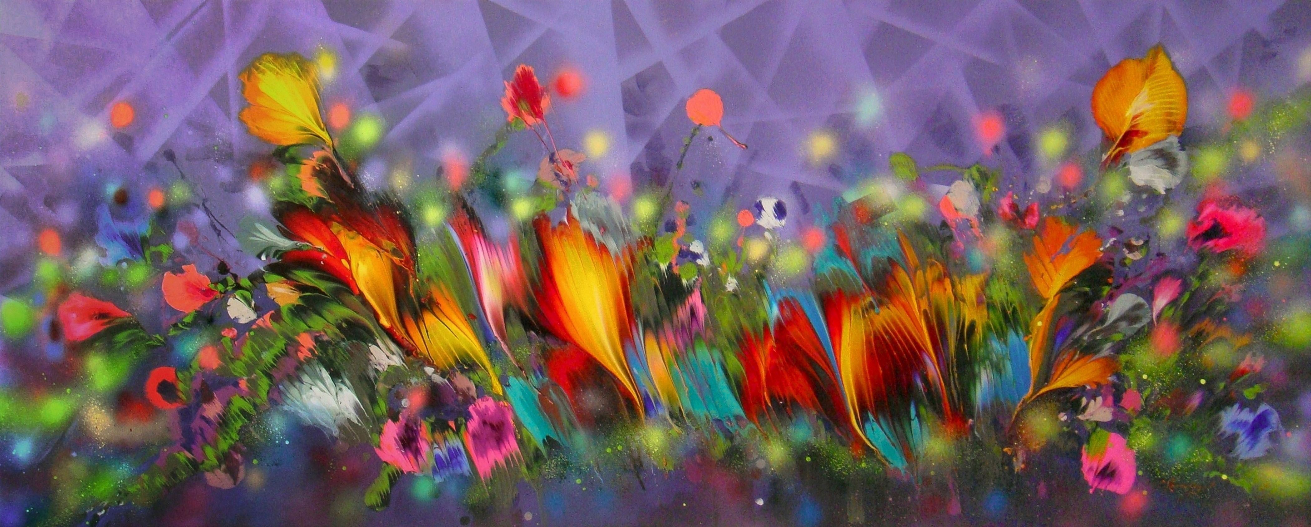 Irini Karpikioti, Magic glowing flowers Irini Karpikioti, Magic glowing flowers