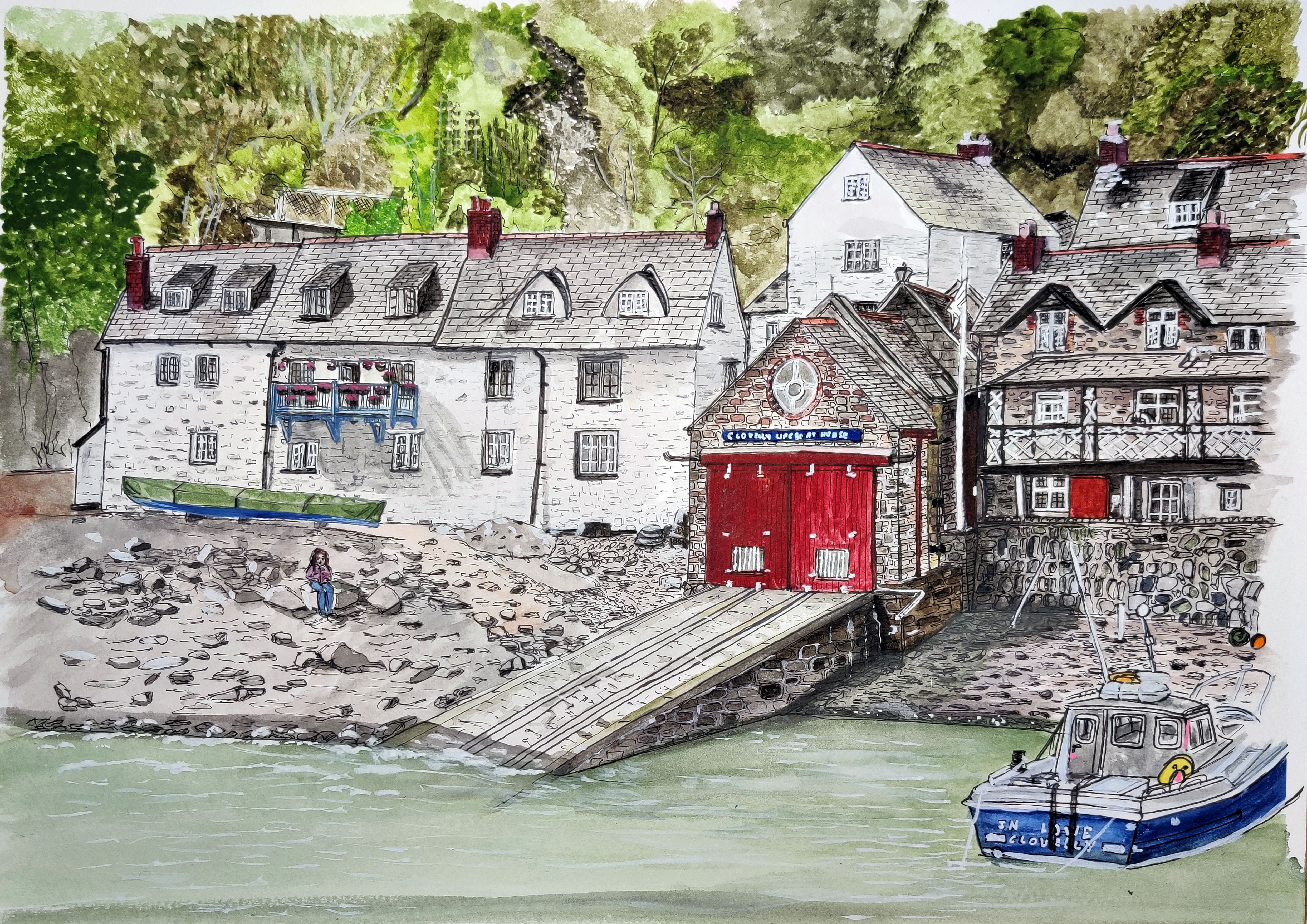James Presley, Girl on the Beach, Clovelly, North Devon James Presley, Girl on the Beach, Clovelly, North Devon