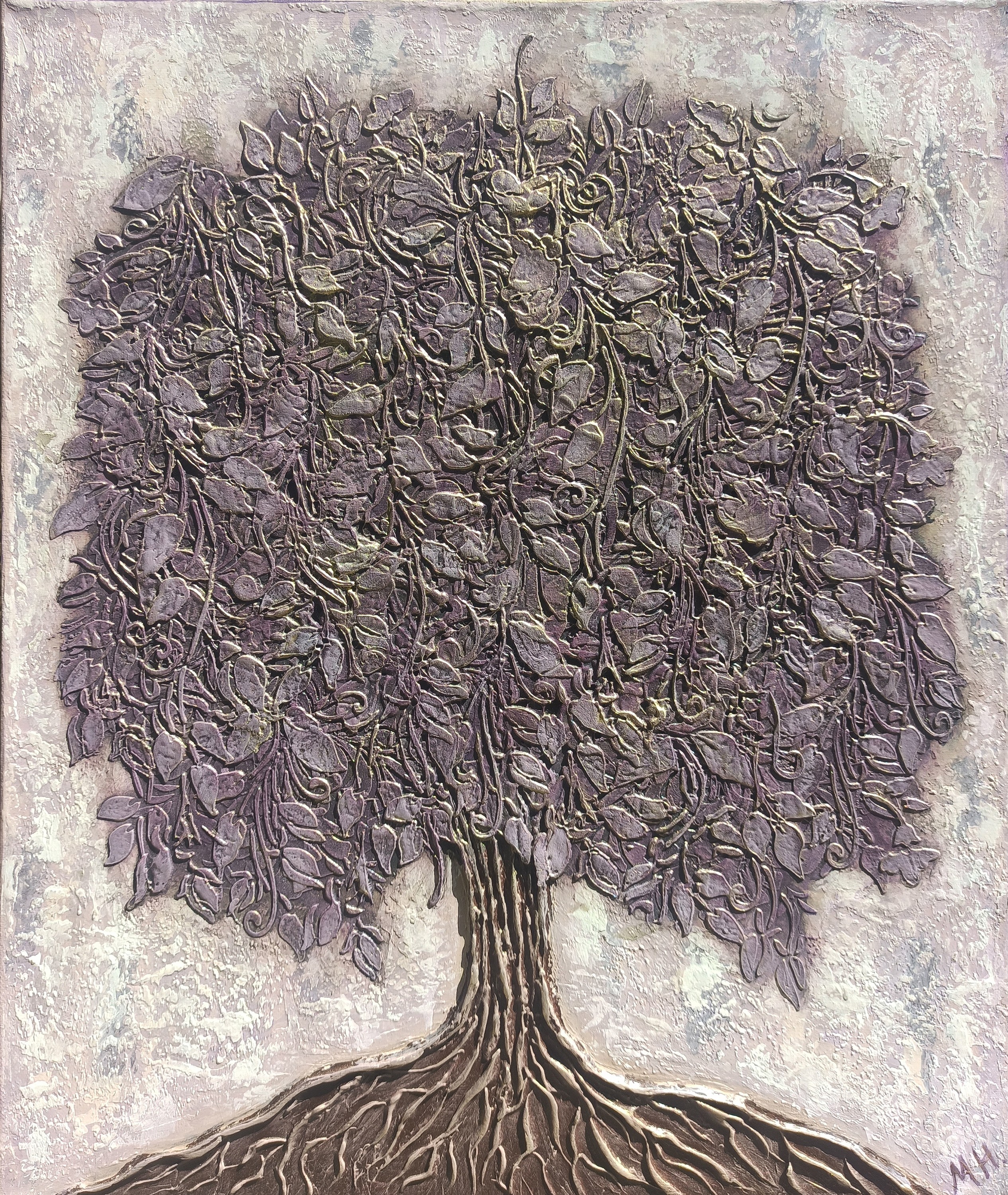 Hasmik Mamikonyan, Decorative tree - purple Hasmik Mamikonyan, Decorative tree - purple