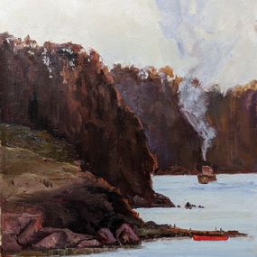 Pintura, Morning in the bay, Evgeny Kislenko
