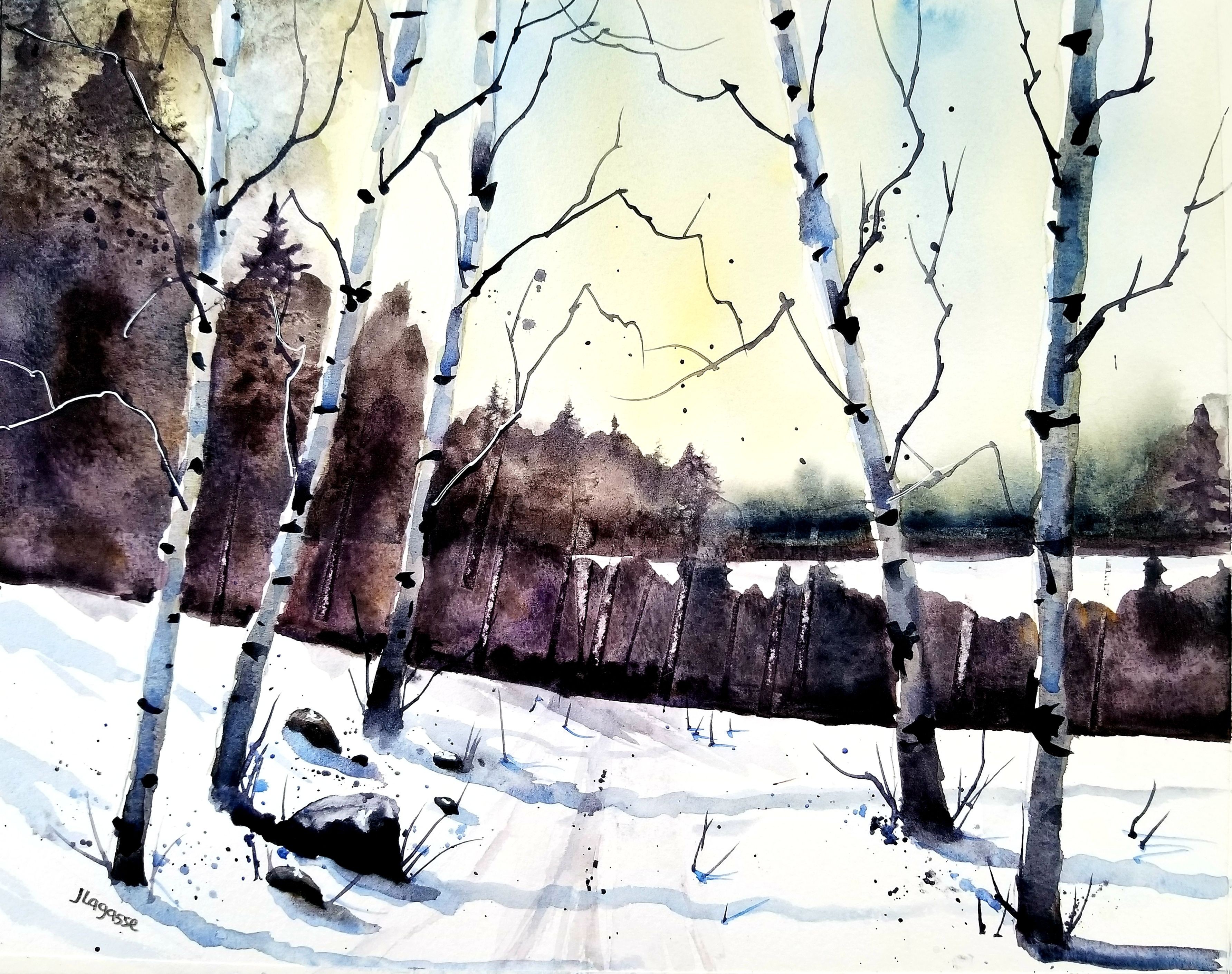 Jim Lagasse, Winter Birches Jim Lagasse, Winter Birches