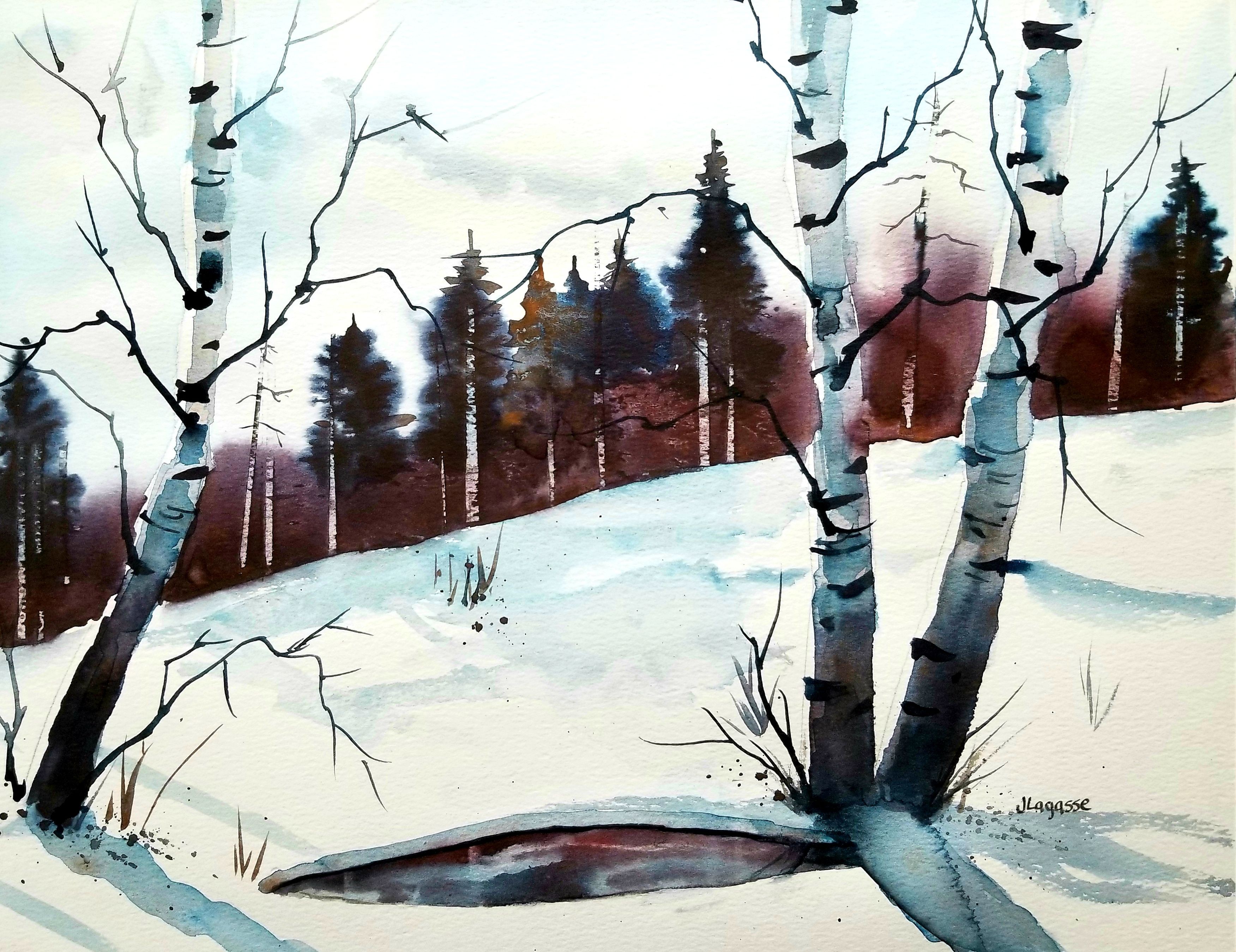 Jim Lagasse, Winter Birches Jim Lagasse, Winter Birches