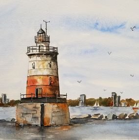 Gemälde, Lighthouse, Jim Lagasse