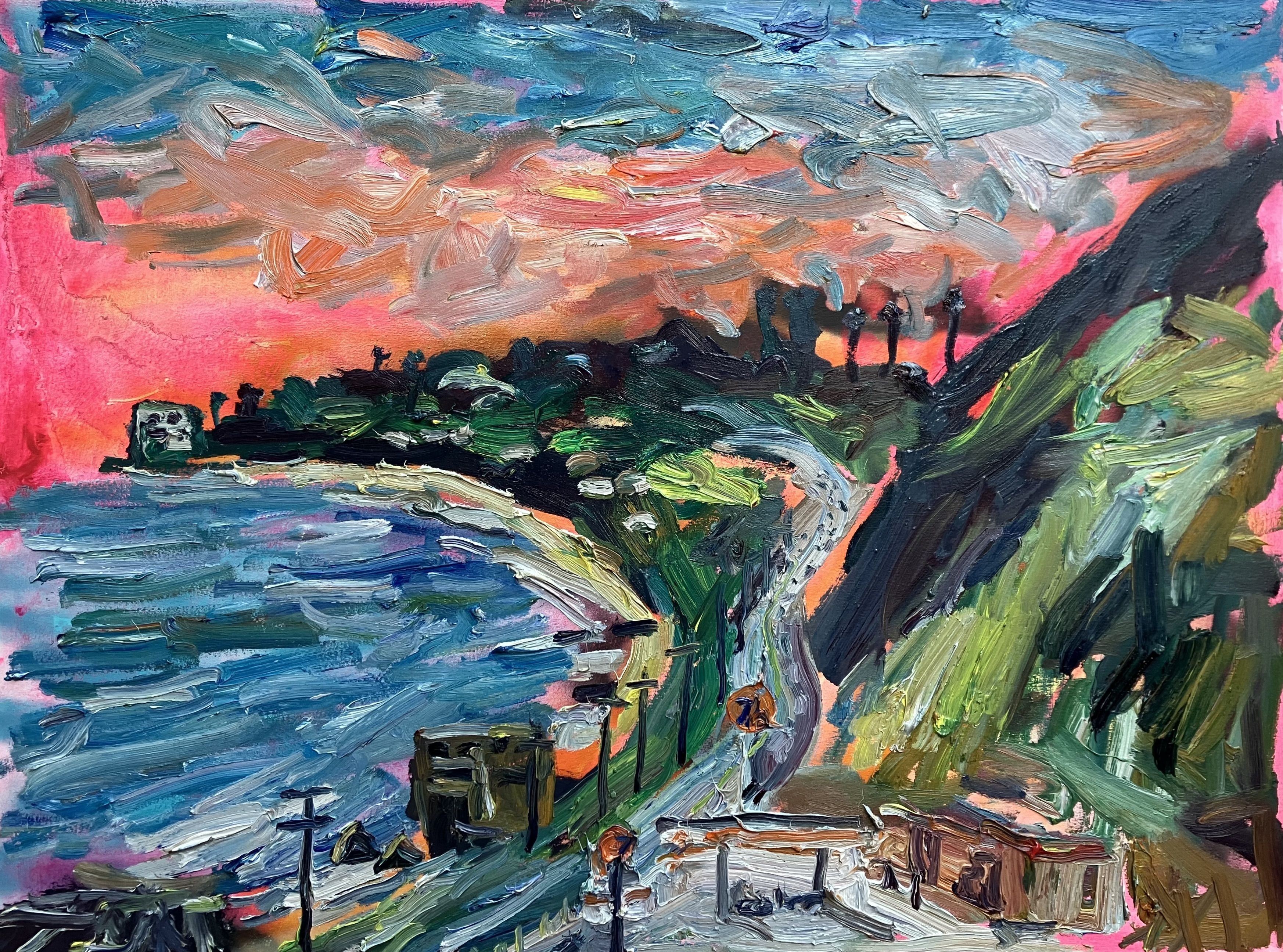 John Kilduff, Corral Canyon, Painting, Oil on Canvas John Kilduff, Corral Canyon, Painting, Oil on Canvas
