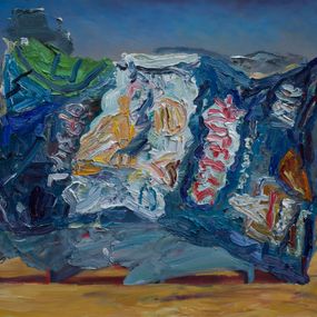 Gemälde, Chips at the beach, John Kilduff