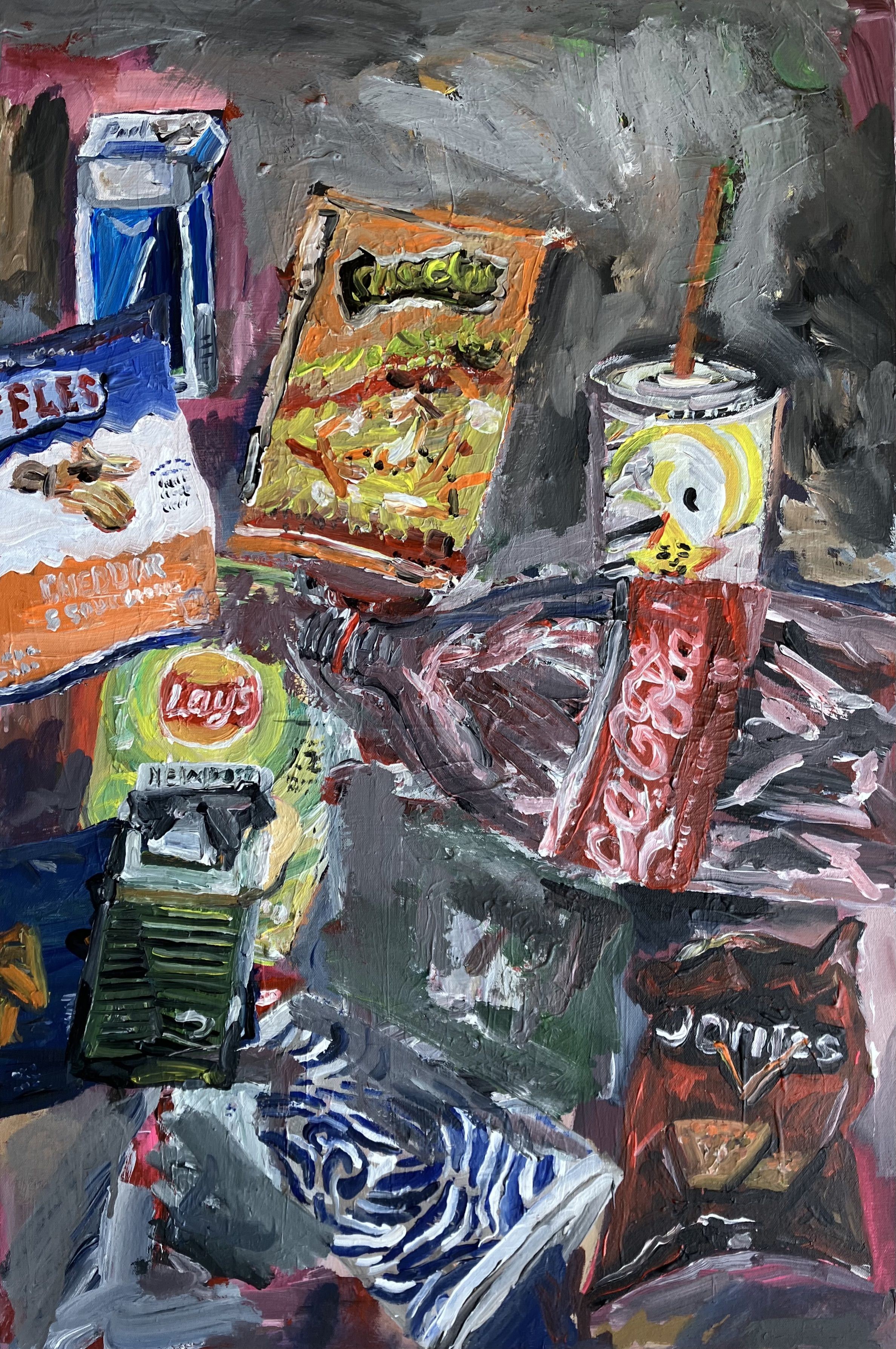 John Kilduff, Found garbage still life John Kilduff, Found garbage still life