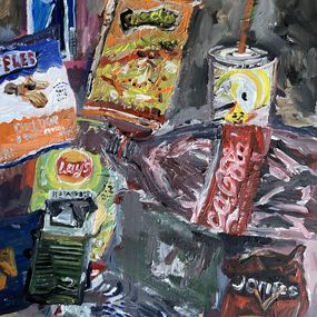 Painting, Found garbage still life, John Kilduff