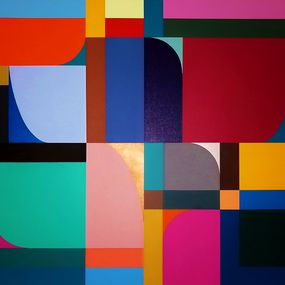 Painting, Concrete composition 23, Juan Jose Hoyos Quiles