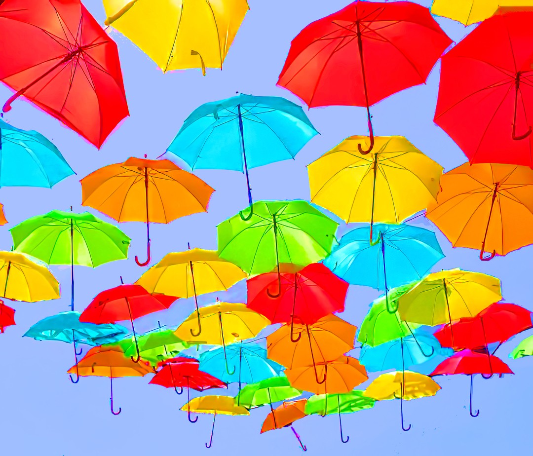 Jochen Cerny, Umbrellas flying IV Jochen Cerny, Umbrellas flying IV