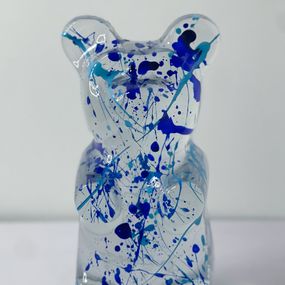 Skulpturen, Splashed gummy bear - blue, Gabriela Alejandra Rivera