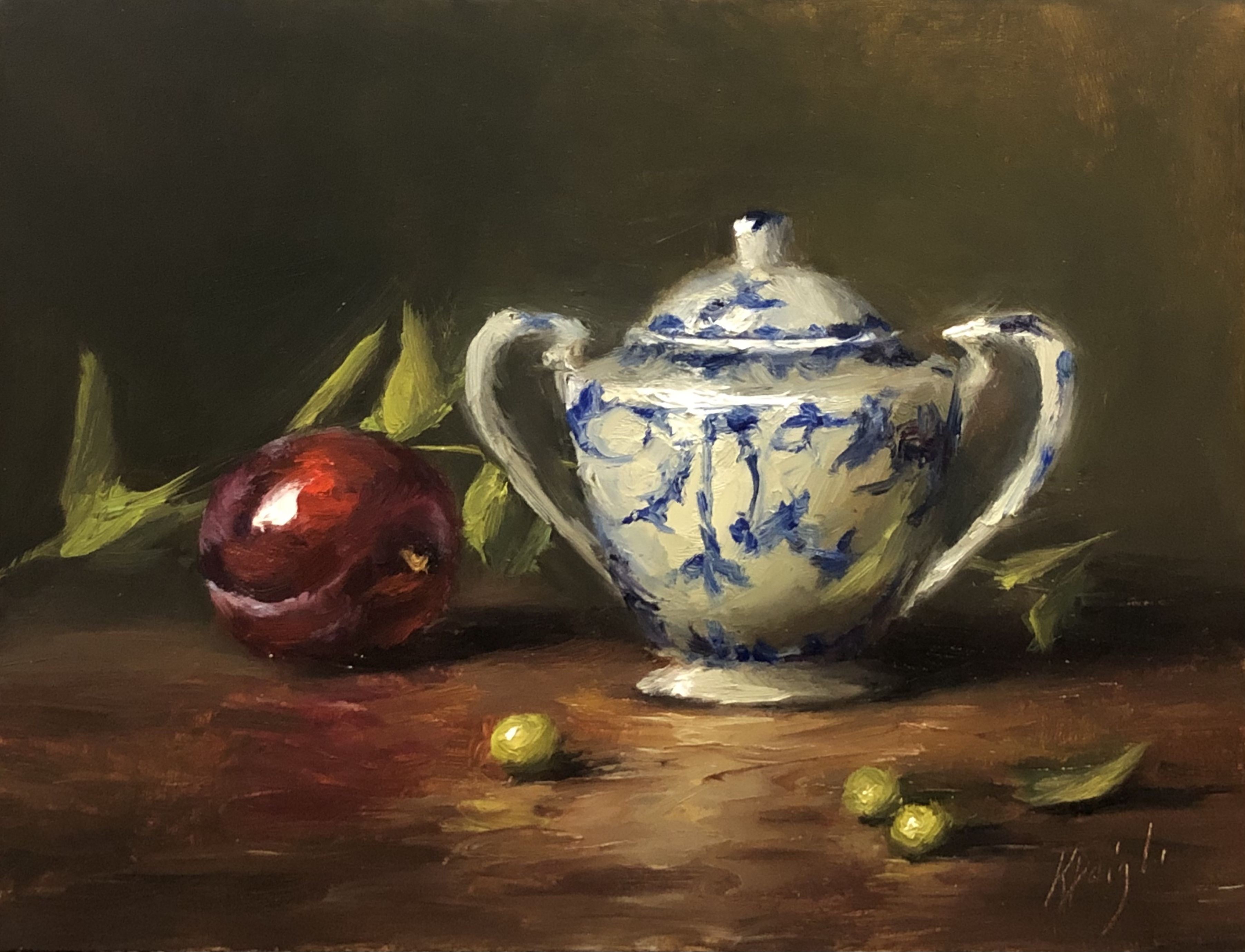Karen Daigle, Sugar Dish and Plum Karen Daigle, Sugar Dish and Plum