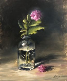 Mason jar an Chive Flowers, Karen Daigle