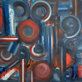 Peinture, Merge of red and blue, Khrystyna Kozyuk