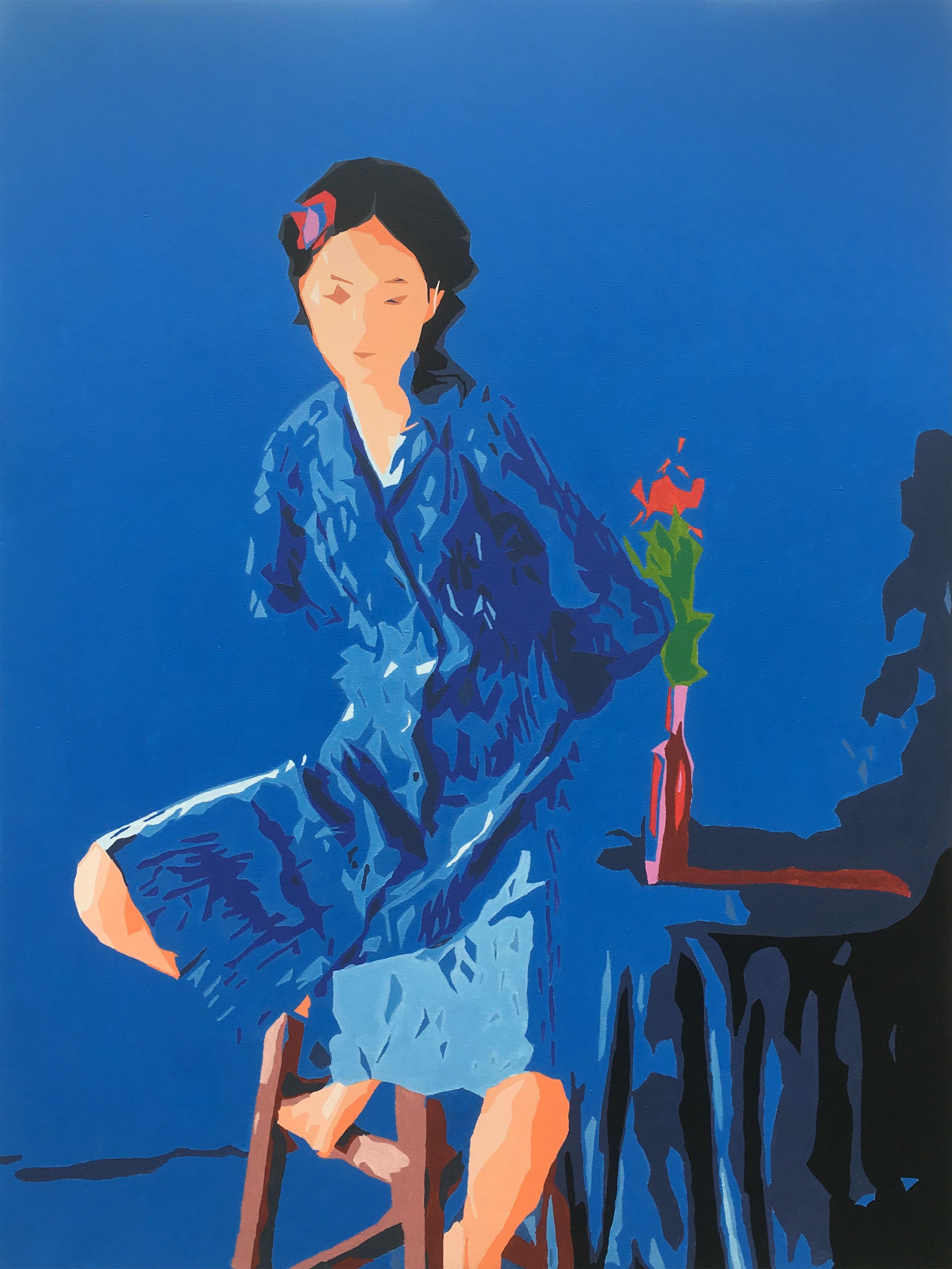 Kosta Morr, Portrait in Blue Kosta Morr, Portrait in Blue