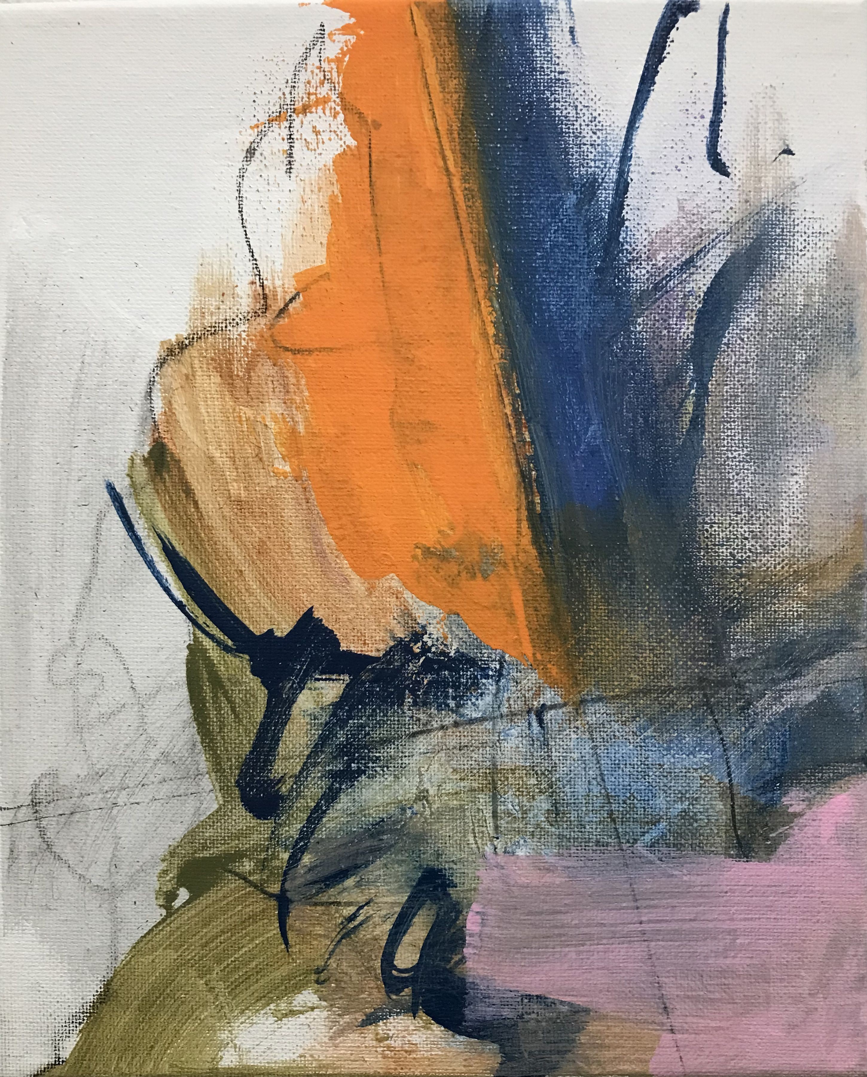 ▷ Orange Simply - Series#15 par Kris Haas, 2023, Peinture