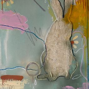 Gemälde, Textile Rabbits Ed. 6, Emmette Lewis