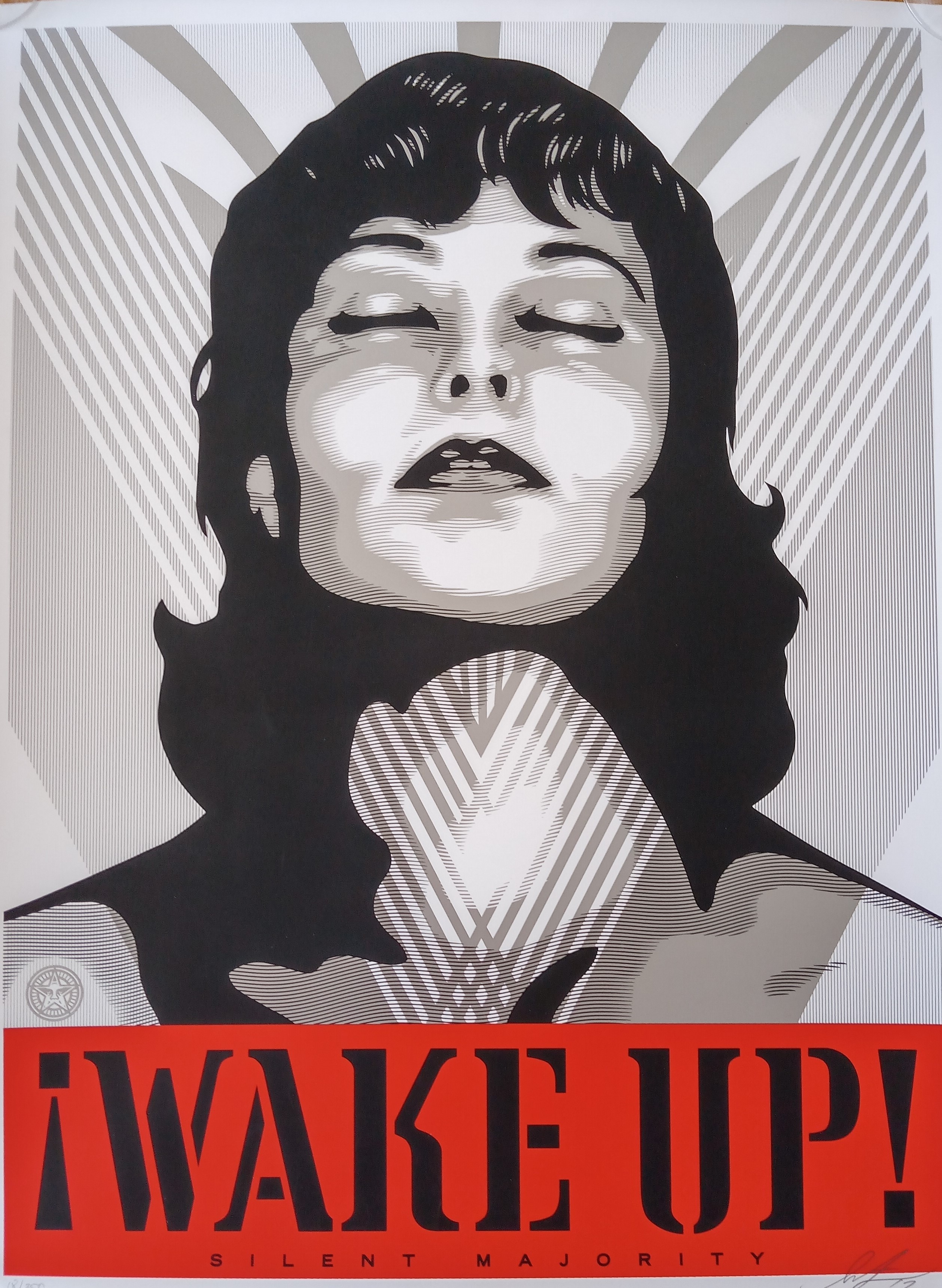 Shepard Fairey (Obey), Wake Up (White) Shepard Fairey (Obey), Wake Up (White)