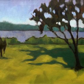 Painting, La plage de la southière, Barbara Petit Lisy