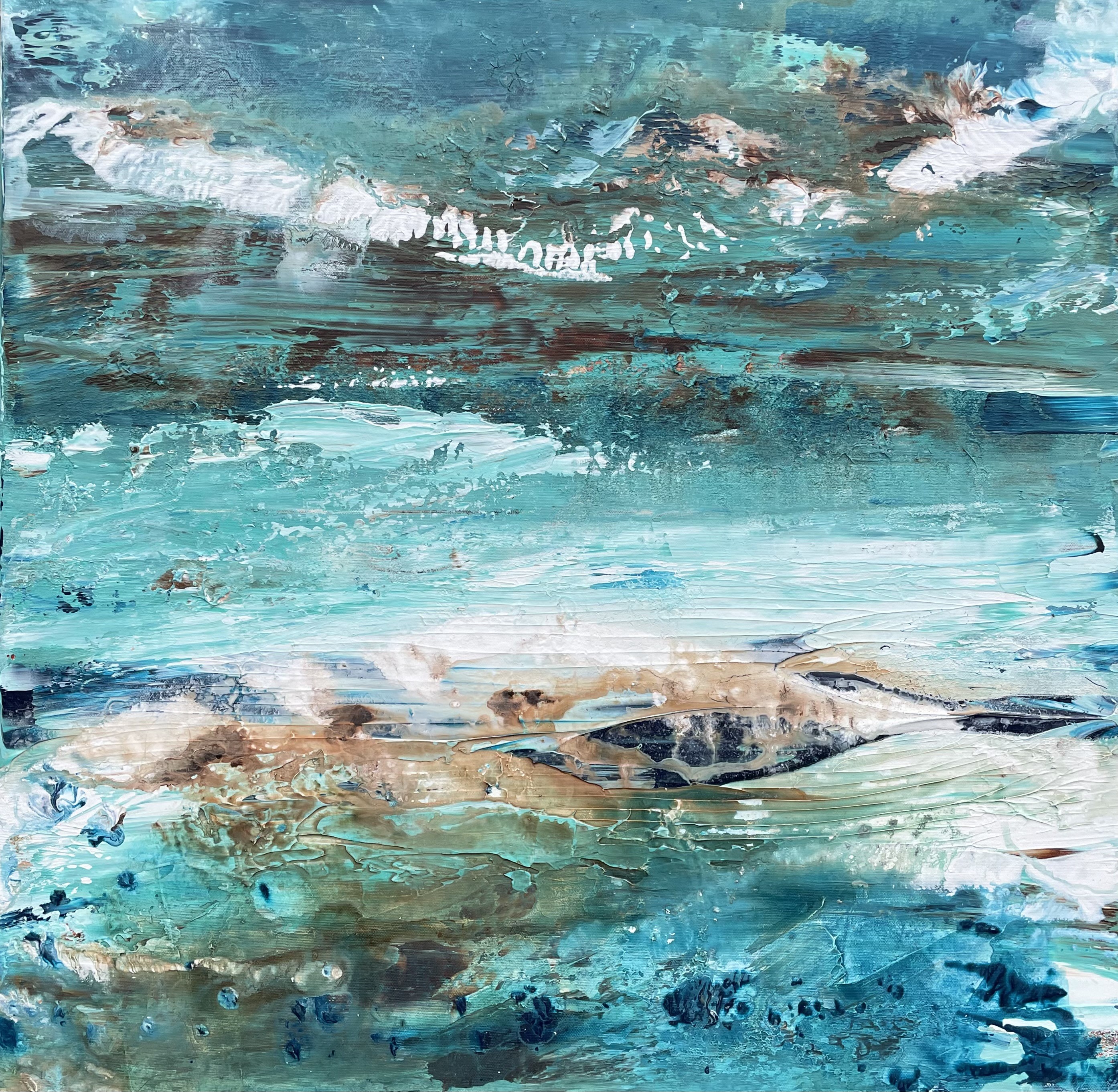 Tiny de Bruin, Azure Horizons: Where Sea and Above Collide Tiny de Bruin, Azure Horizons: Where Sea and Above Collide
