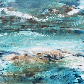 Gemälde, Azure Horizons: Where Sea and Above Collide, Tiny de Bruin