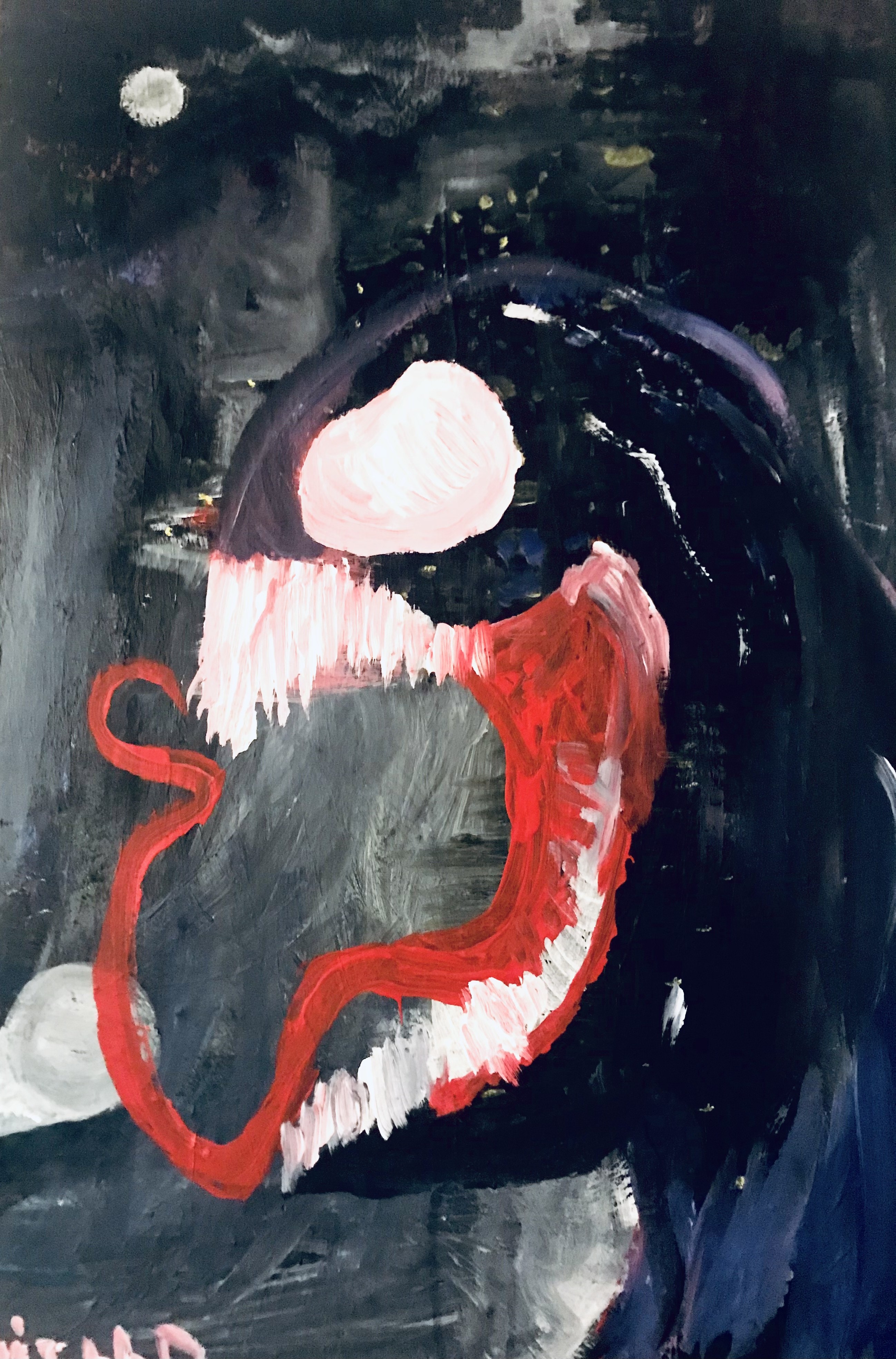 Venom acrylic painting