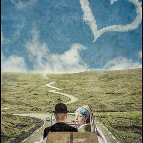 Print, Magritte et Goguette portrait, Olir Romanelli