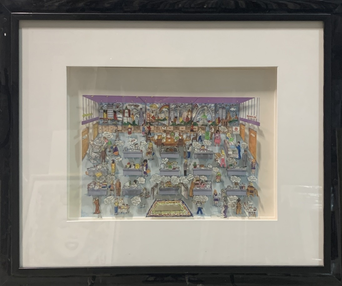 Charles Fazzino, 9 to 5 Charles Fazzino, 9 to 5