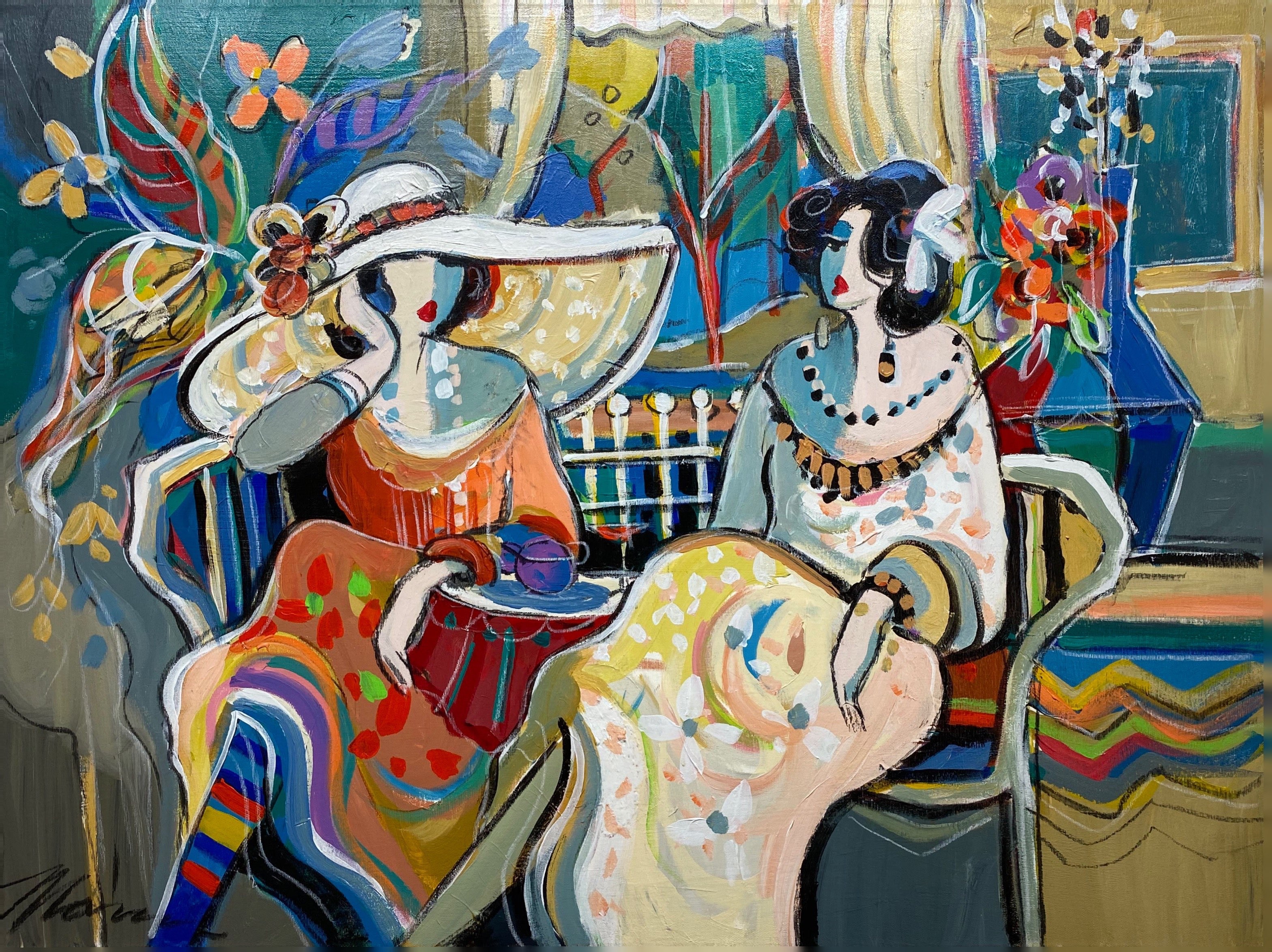 Isaac Maimon, Cafe Scene II Isaac Maimon, Cafe Scene II