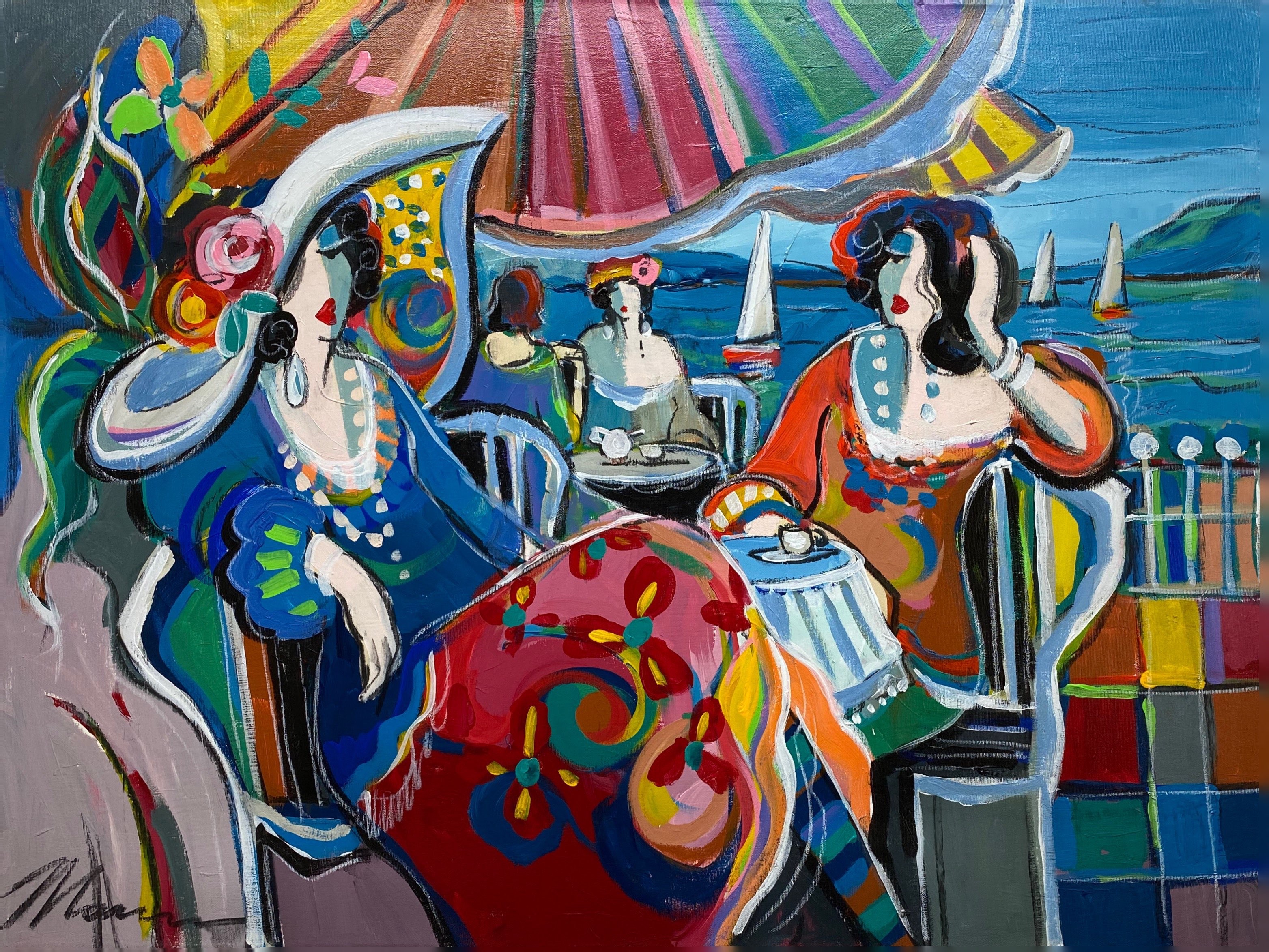 Isaac Maimon, Cafe Scene III Isaac Maimon, Cafe Scene III