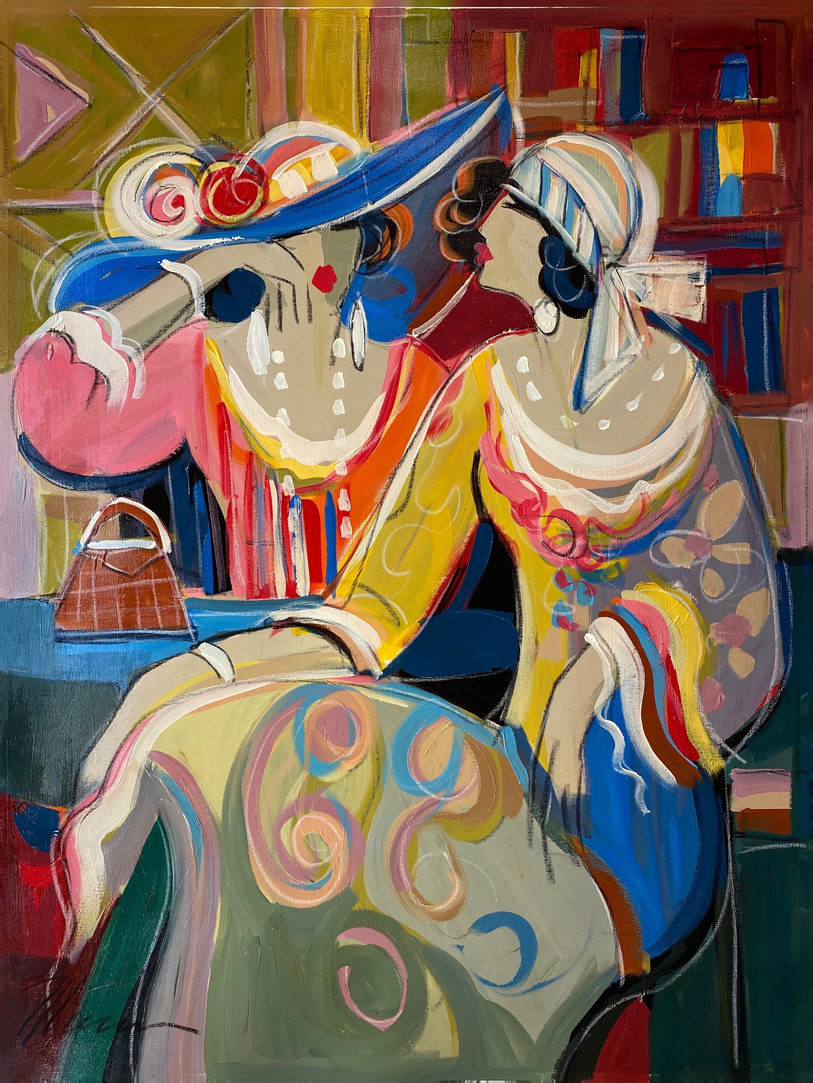 Isaac Maimon, Cafe Scene V Isaac Maimon, Cafe Scene V