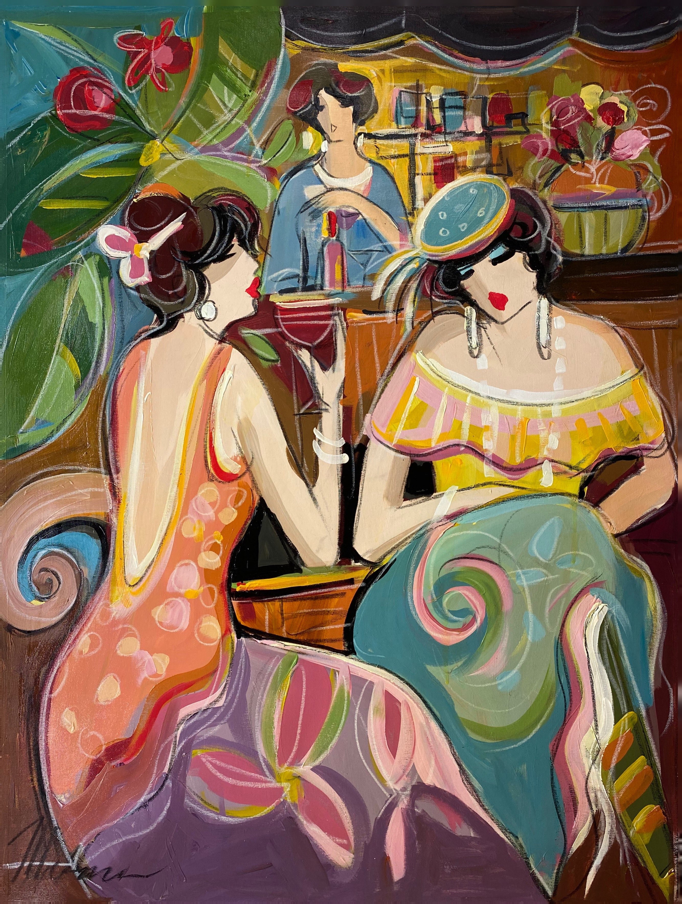 Isaac Maimon, Cafe Scene VI Isaac Maimon, Cafe Scene VI
