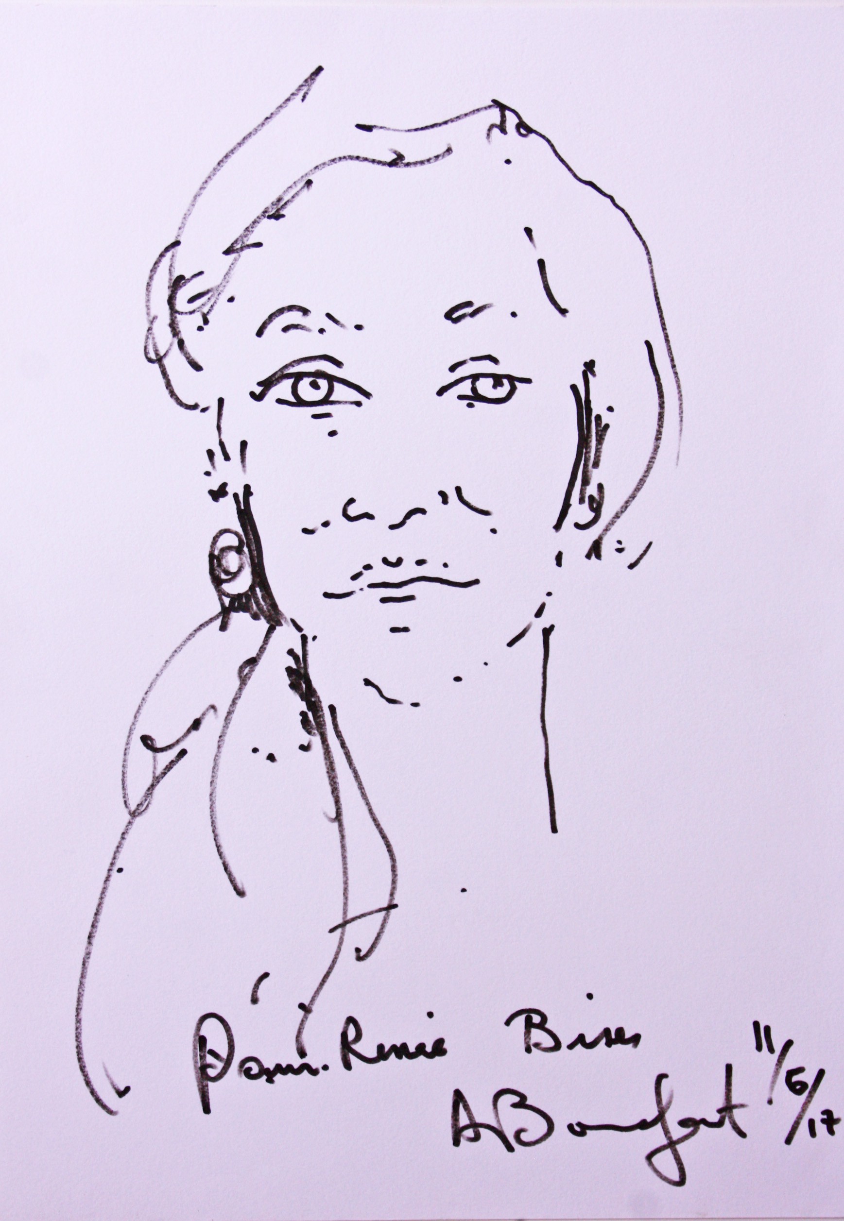 Alain Bonnefoit, Portrait de Renée Alain Bonnefoit, Portrait de Renée