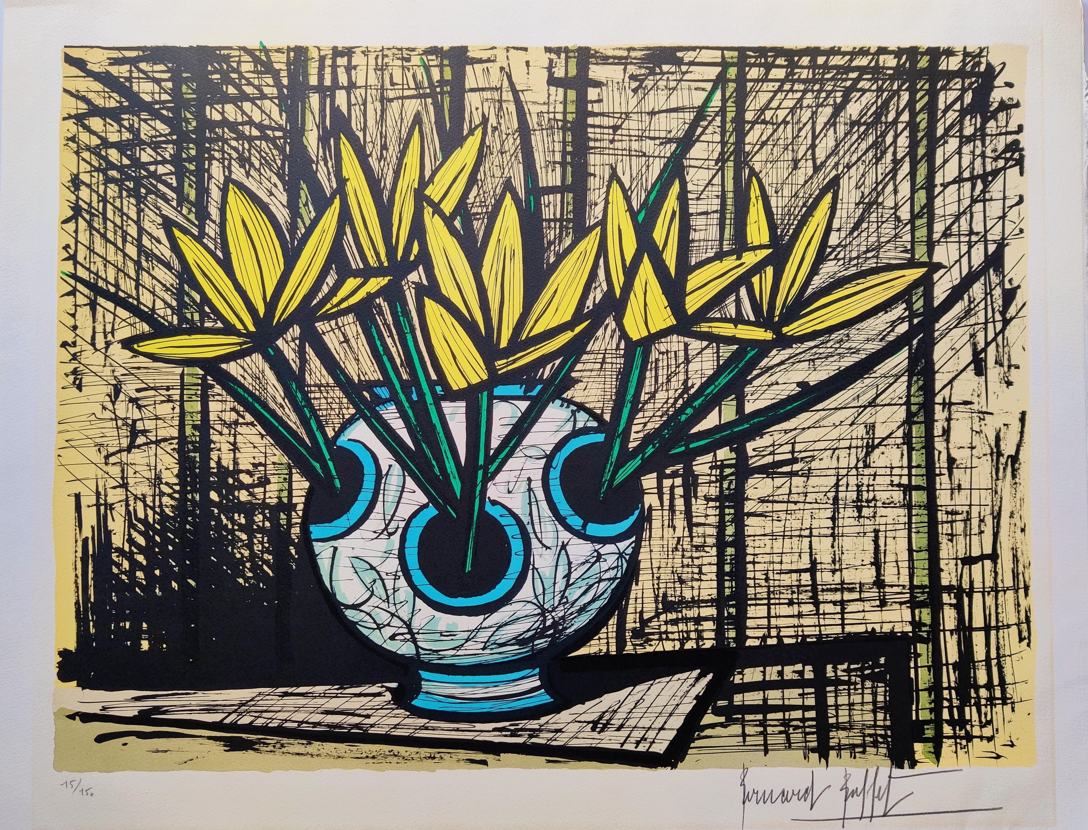Bernard Buffet, Crocus jaunes Bernard Buffet, Crocus jaunes
