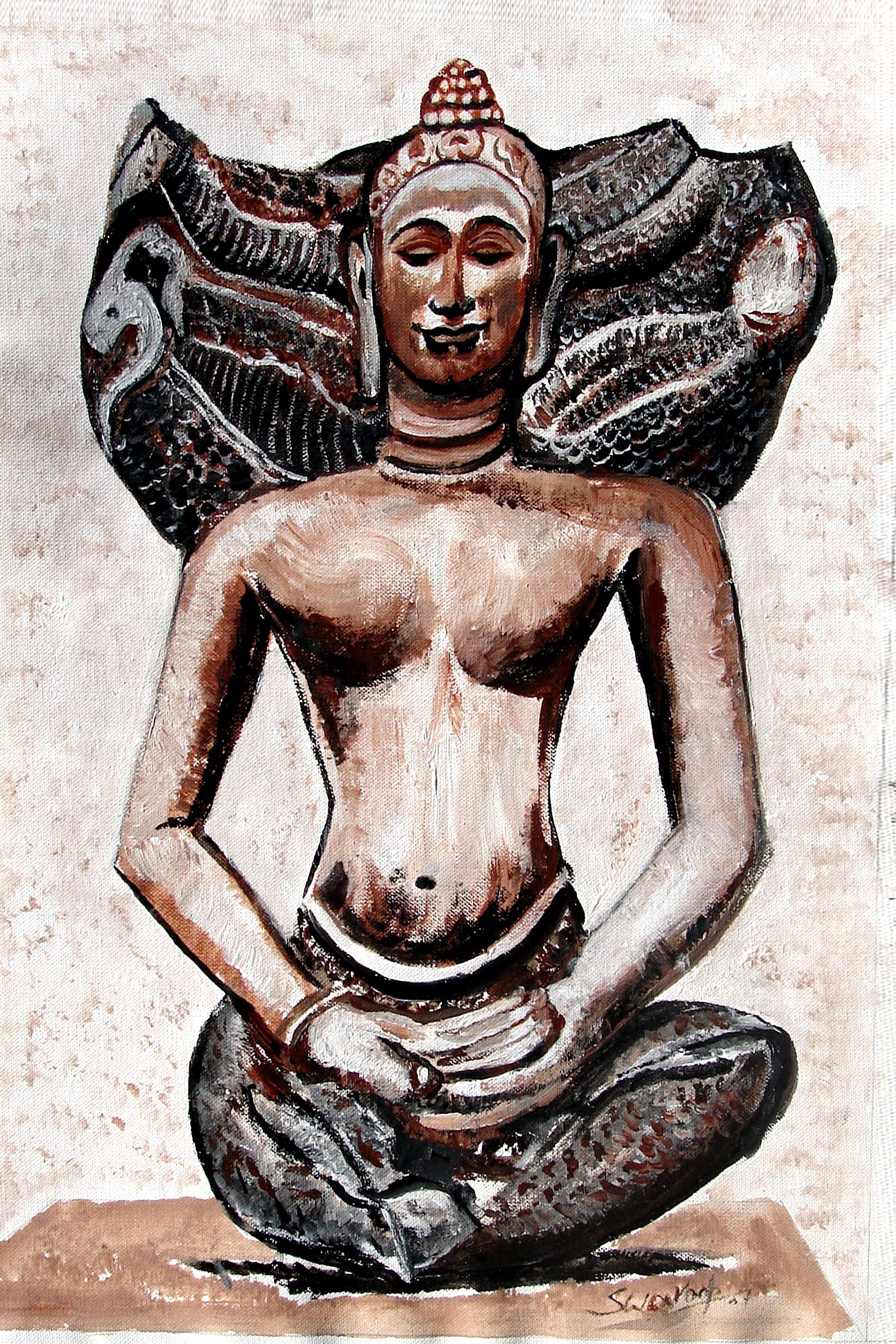 Anand Manchiraju, Meditating Buddha-4 Anand Manchiraju, Meditating Buddha-4
