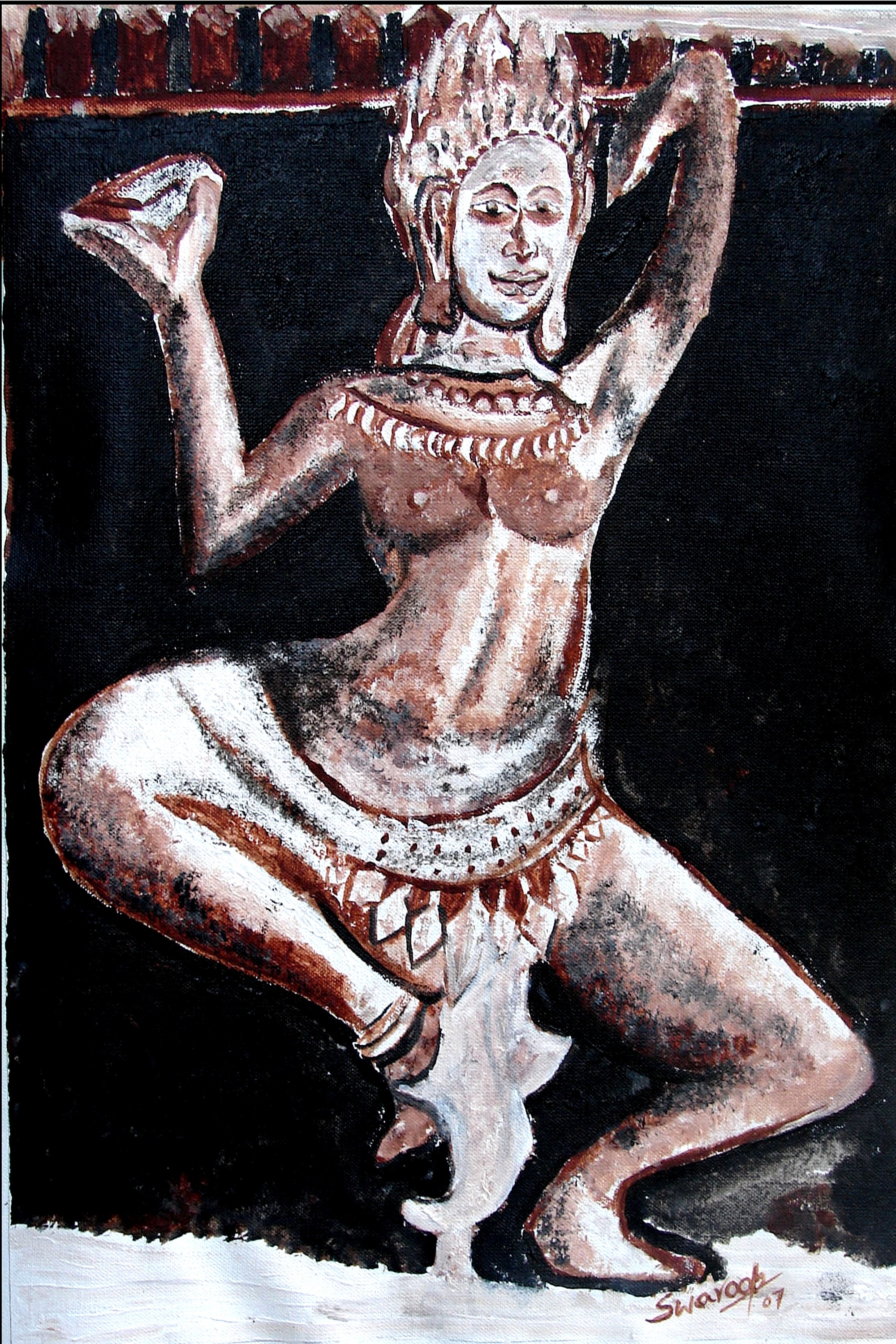Anand Manchiraju, Dancing apsara-3 Anand Manchiraju, Dancing apsara-3