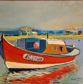 Peinture, Pinasse du Bassin d'Arcachon, Nourreddine Guesmia
