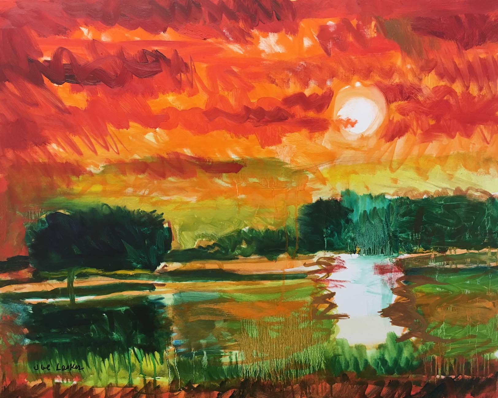 Joe Lasker, Red sky Joe Lasker, Red sky