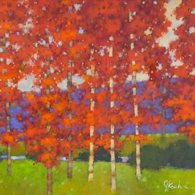 Gemälde, Autumn red, Jeff Koehn